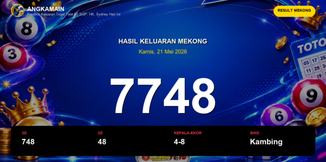 Result Mekong hari ini 21 Mei 2026 angka 7748